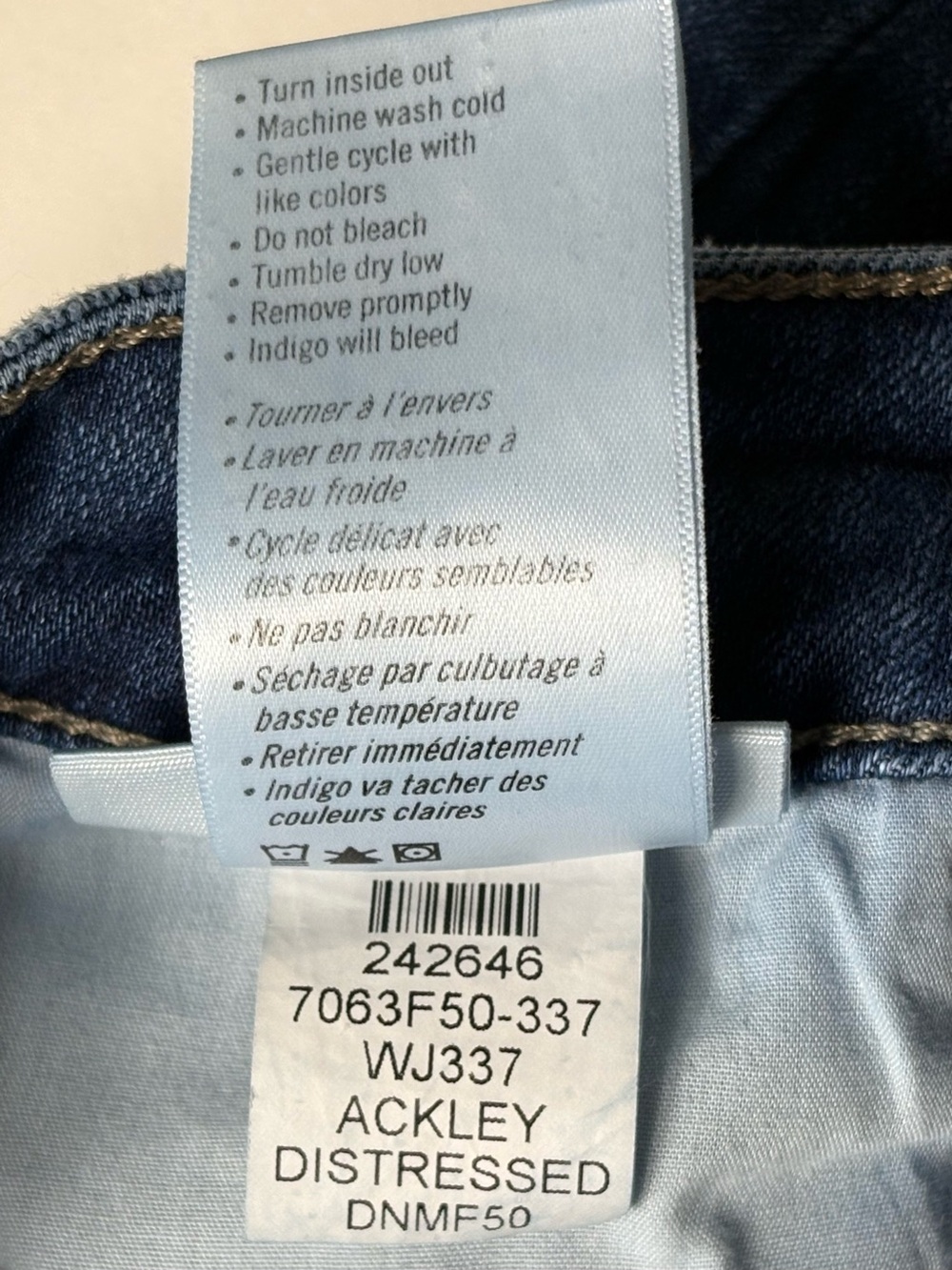 PAIGE Skyline Ankle Peg Ackley Distressed Raw Hem Jeans Size 26 - Picture 11 of 11